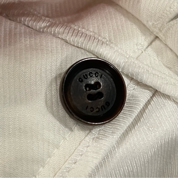 Gucci White Mid Rise Skinny Cotton Pants EU38 - Picture 8 of 8